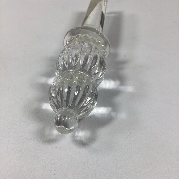 Mikasa Monterey Glass Bottle Stopper Elegant Finial Decanter Wine New In Box - Picture 11 of 12